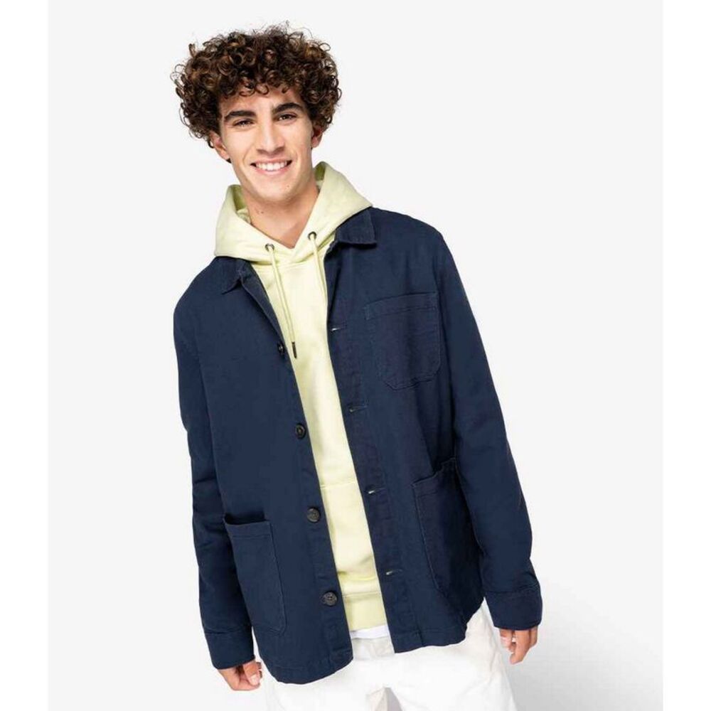 Native Spirit Mens Faded Work Jacket / Indigo